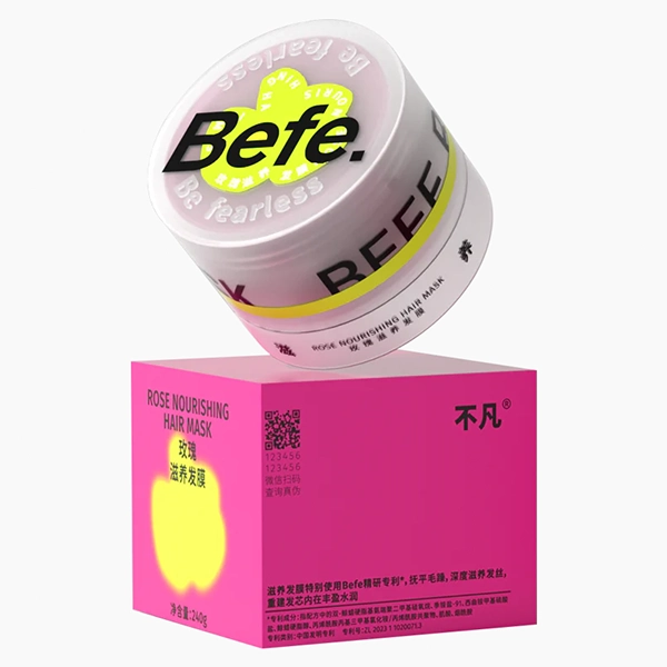 Tarro recargable de 240 g para mascarilla capilar de Befe Tarro recargable de 240 g para mascarilla capilar de Befe