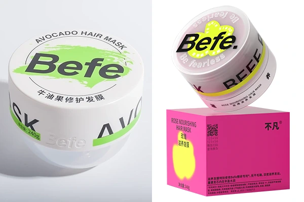 Caso Befe: tarro recargable de 240 g para mascarilla capilar