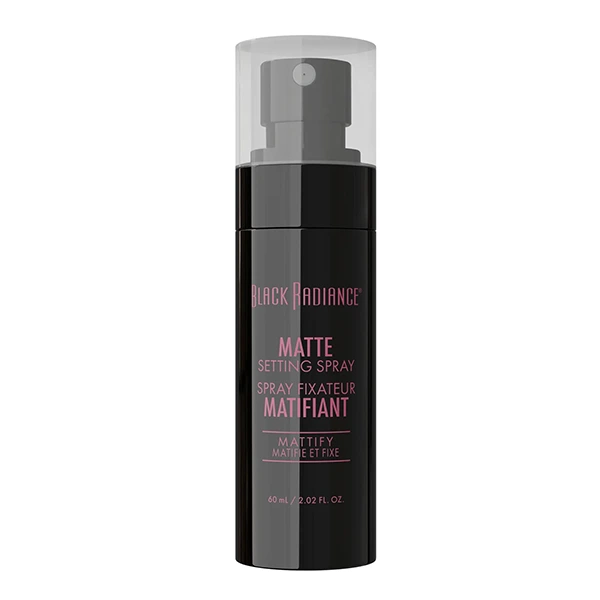 Black Radiance, colección de sprays fijadores con envase de 60 ml Black Radiance, colección de sprays fijadores con envase spray cosmético de 60 ml