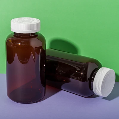 Bote ámbar de PET de 750 ml para vitaminas, SKU UKH026