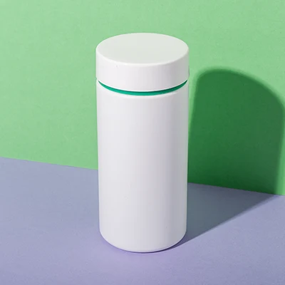 Bote blanco de HDPE de 200 ml para vitamina A, SKU UKH006