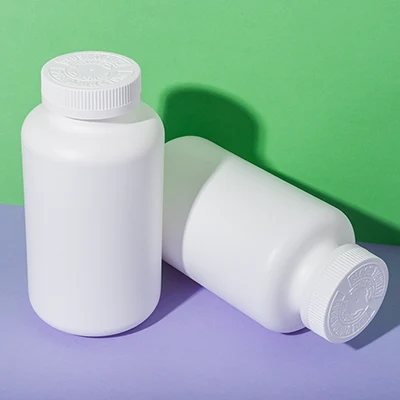 Bote blanco de HDPE de 750 ml para vitamina B12, SKU UKH009