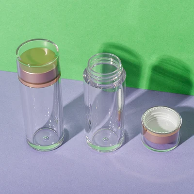 Bote transparente de PS de 15 ml para complementos alimenticios, SKU UKH076