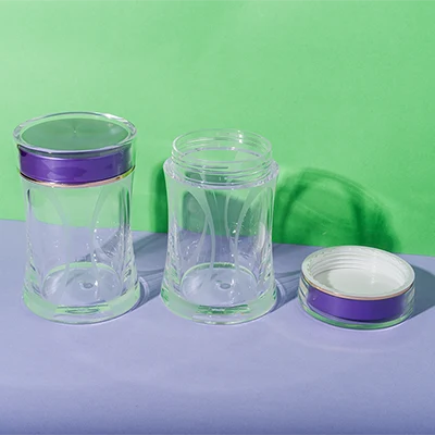 Bote transparente de PS de 150 ml para complementos alimenticios, SKU UKH072