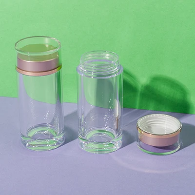 Bote transparente de PS de 25 ml para complementos alimenticios, SKU UKH078