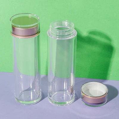 Bote transparente de PS de 70 ml para complementos alimenticios, SKU UKH082