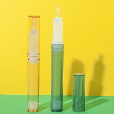Botella airless PETG con punta dosificadora para contorno de ojos, 7.5/10 ml