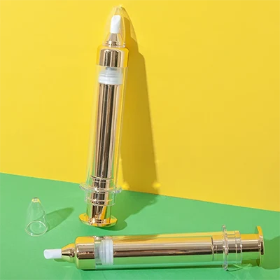 Botella airless PMMA+PP tipo jeringa, 10 ml