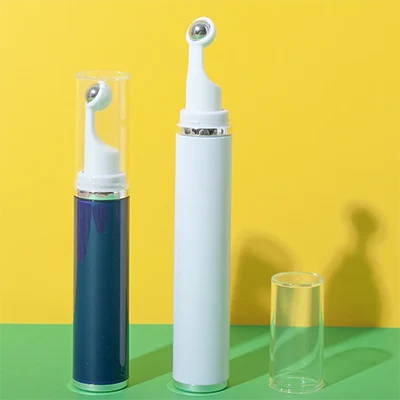 Botella opaca AS+PP con bola metálica roll-on, 10/15 ml