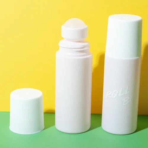 Botella roll-on de HDPE de 3 oz con tapón – vista 1