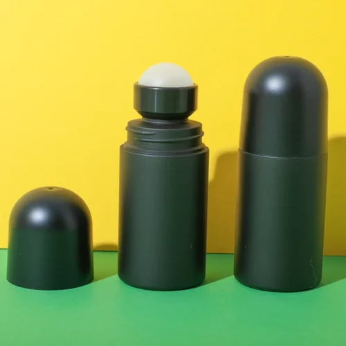 Botella roll-on negra de PP de 30 ml – vista 1