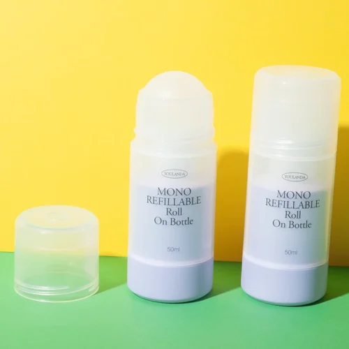 Botella roll-on recargable de PP de 50 ml – vista 1