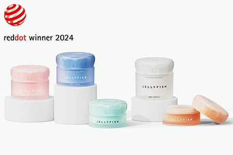 Conjunto de envases Jellyfish Face Cream premiado con Red Dot 2024 Conjunto de envases Jellyfish Face Cream premiado con Red Dot 2024