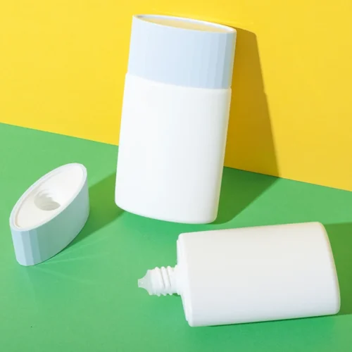 Envase tottle flexible de HDPE de 50 ml con tapón roscado estriado – vista 1