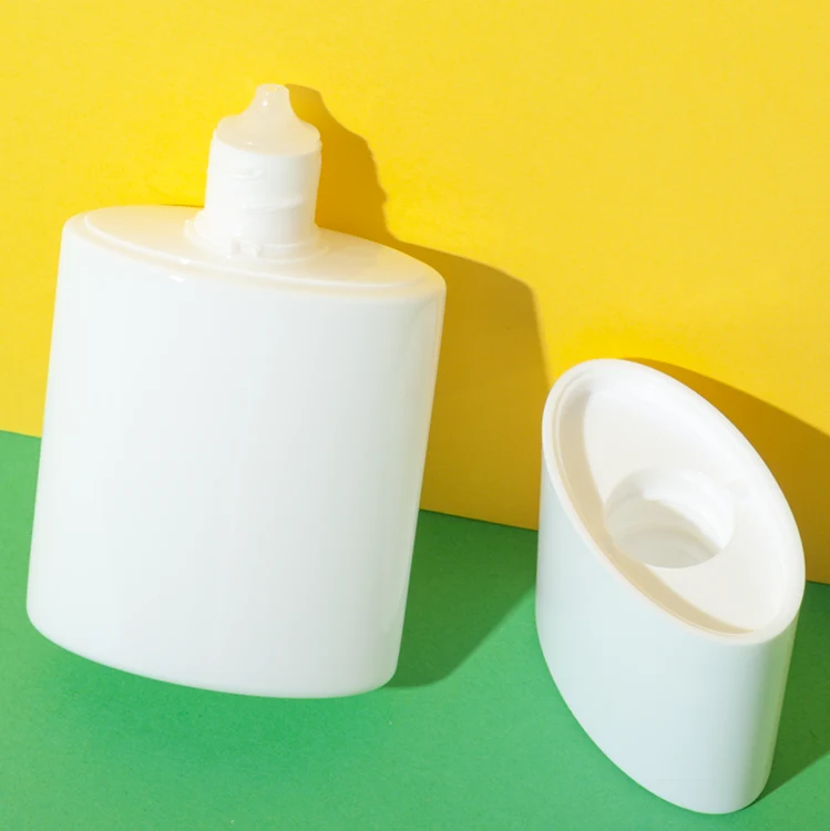 Envase tottle ovalado de viaje de HDPE de 30 y 50 ml con tapa de PP – vista 2