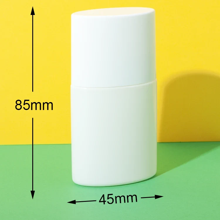 Envase tottle ovalado de viaje de HDPE de 30 y 50 ml con tapa de PP – vista 4