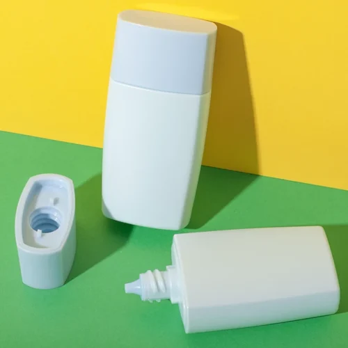 Envase tottle plano y estrecho de HDPE de 30 ml – vista 1