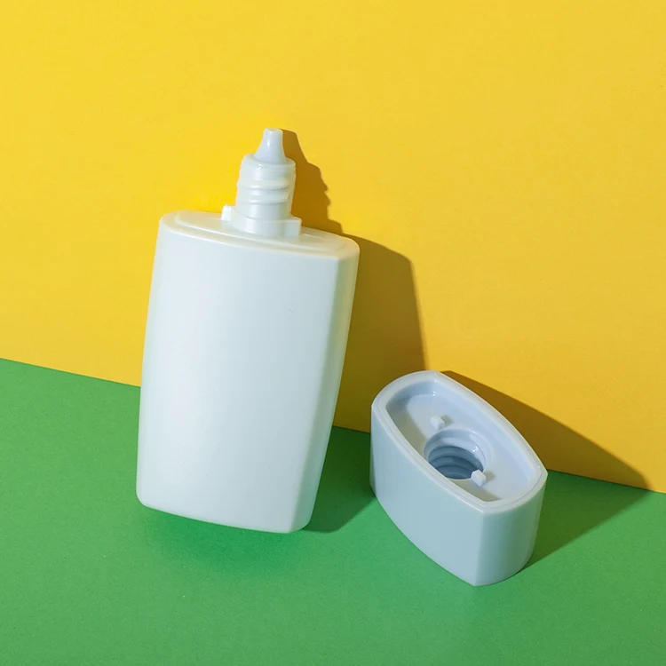 Envase tottle plano y estrecho de HDPE de 30 ml – vista 4