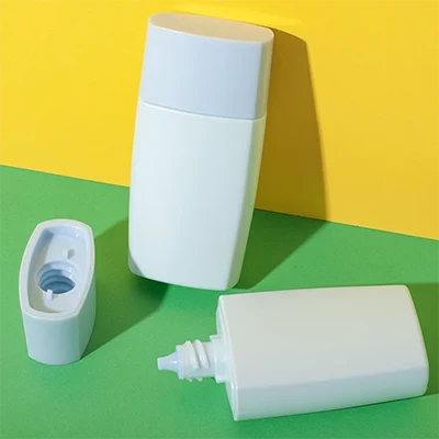 envase tottle plano y estrecho de HDPE