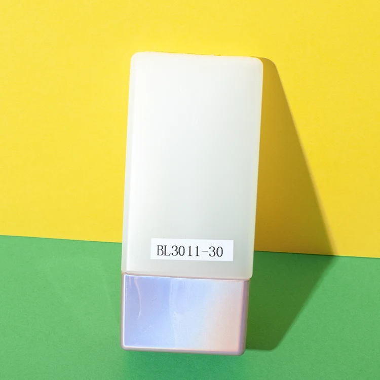 Envase tottle rectangular cónico de HDPE de 30 ml – vista 2