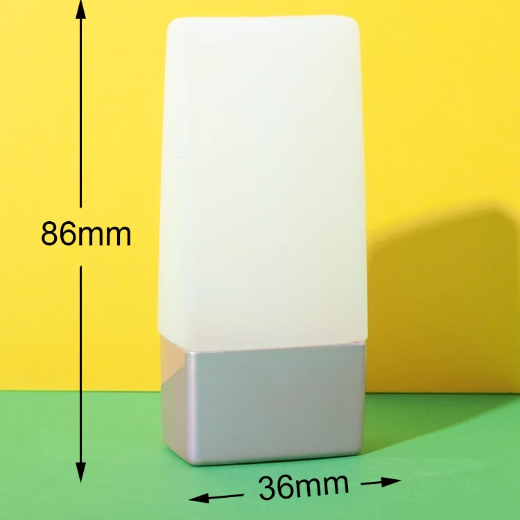 Envase tottle rectangular cónico de HDPE de 30 ml – vista 3