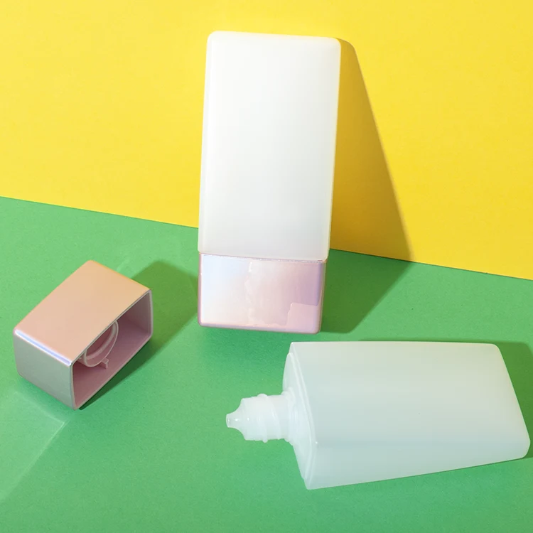 Envase tottle rectangular cónico de HDPE de 30 ml – vista 4