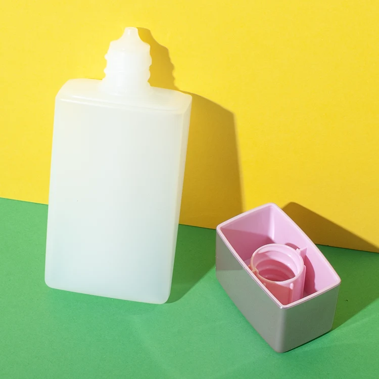 Envase tottle rectangular cónico de HDPE de 30 ml – vista 6