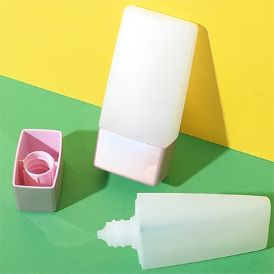 envase tottle rectangular cónico de HDPE