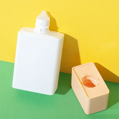 envase tottle rectangular de HDPE de 30 ml