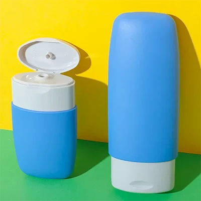 envase tottle soft-touch de LDPE con tapa flip-top