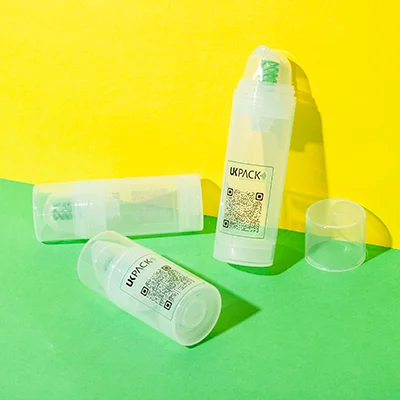 Botellas airless de PP monomaterial de 15, 30 y 50 ml