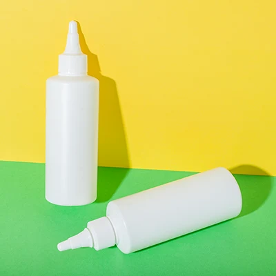 Botella aplicadora para aceite capilar de HDPE, 200 ml