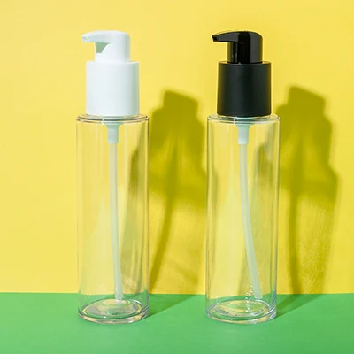 Botella con bomba para aceite capilar de PETG, 170 ml