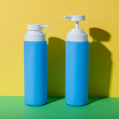 Botella elegante para champú con tacto suave de HDPE, 500 ml