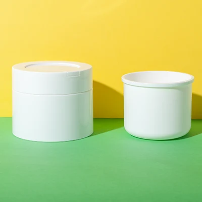 Tarro recargable para mascarilla capilar de PP, 200 ml