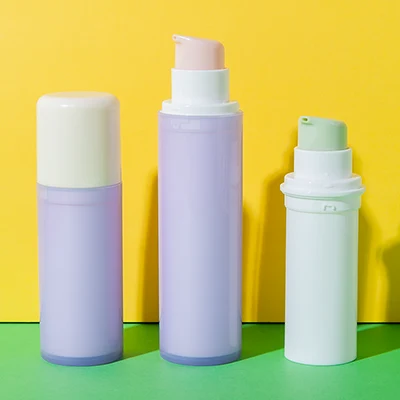 botella airless reutilizable con bomba de PP