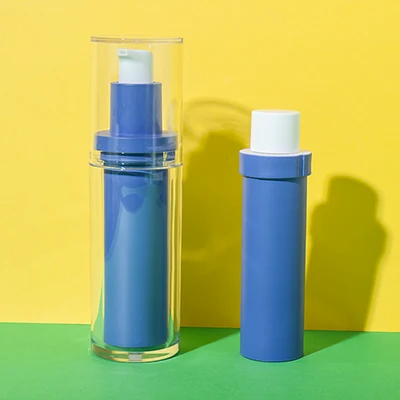 botella airless recargable de PET para dentífrico