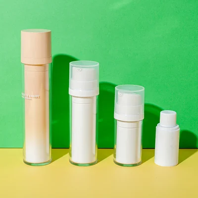 botellas airless reutilizables con bomba de AS