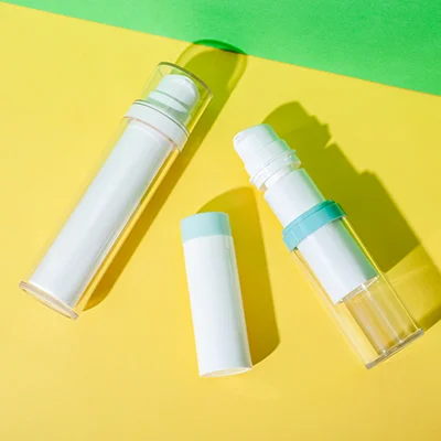 botellas airless recargables de acrílico y PET