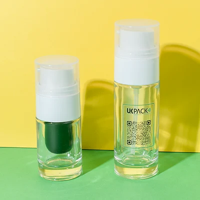 botellas de loción recargables de vidrio