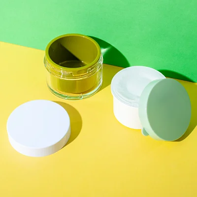 tarro cosmético recargable de acrílico