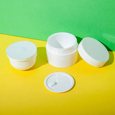 tarro cosmético recargable de PP para crema