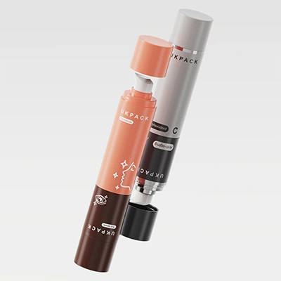 Envase airless desmontable de doble cámara de 10 ml + 30 ml Envase airless desmontable de doble cámara de 10 ml + 30 ml