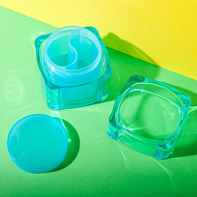 Tarro cosmético de doble cámara de 140 ml + 140 ml Tarro cosmético de doble cámara de 140 ml + 140 ml