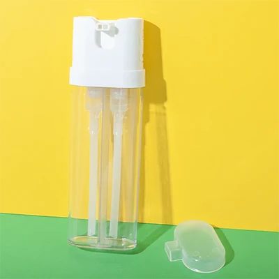 Botella con bomba de doble cámara para tinte capilar, 75 ml + 75 ml