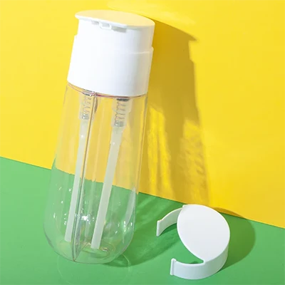 Botella PET de doble cámara para champú, 150 ml + 150 ml