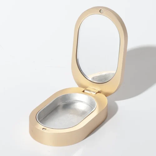 Estuche de perfume sólido con espejo de aleación de zinc – vista 1