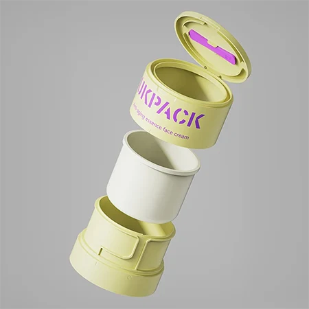 packaging cosmético recargable - mega menú