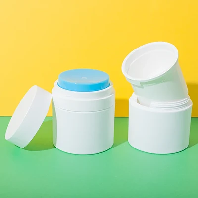 Tarro airless recargable de PP de 50 ml para cosmética