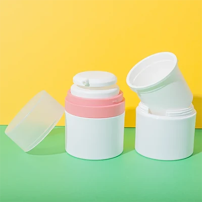 Tarro airless recargable de PP de 50 ml para crema